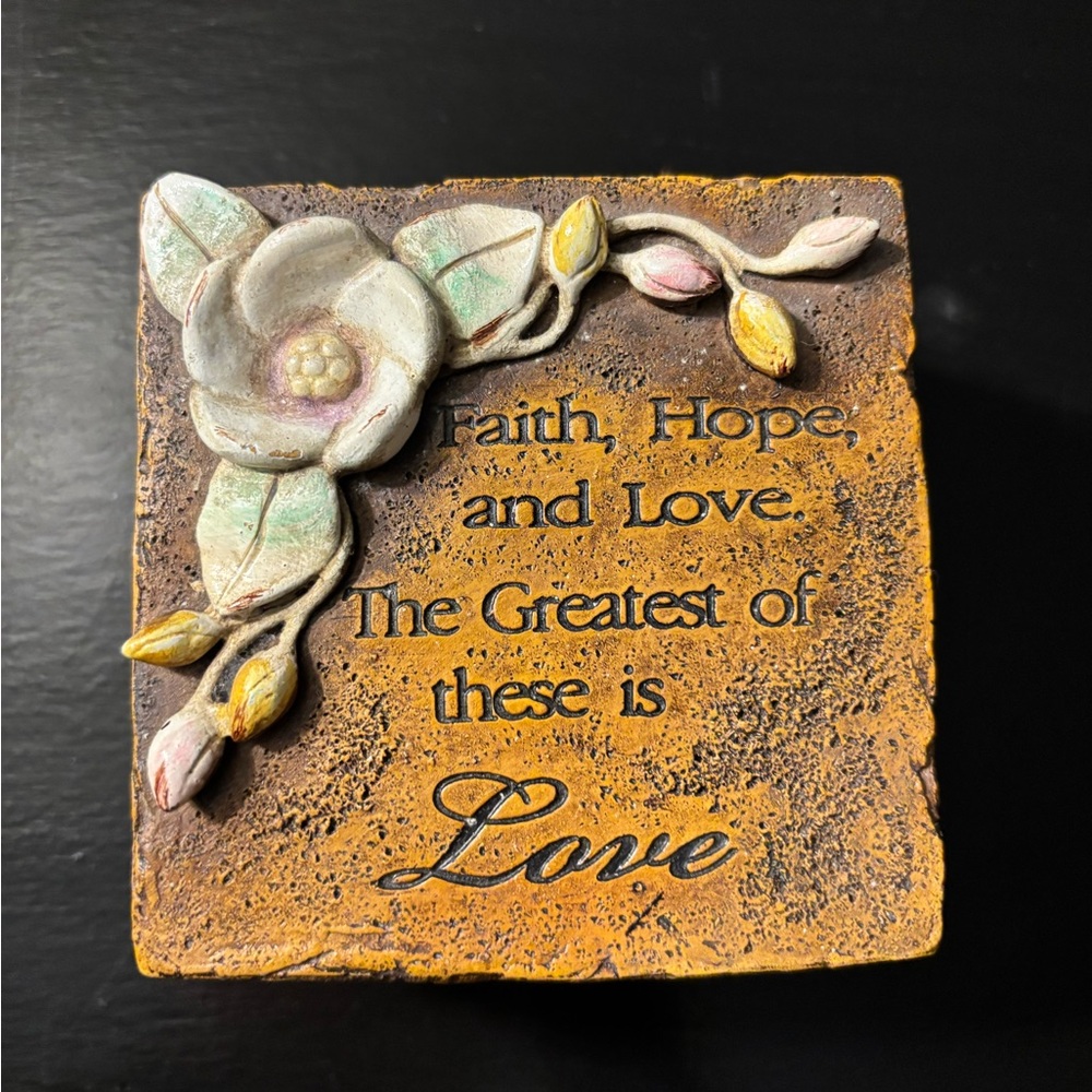 Faith, Hope, and Love storage box
